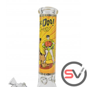 SCOOBY DOO BATMAN ROBIN GLASS BEAKER With ICE CATCHER 14inch